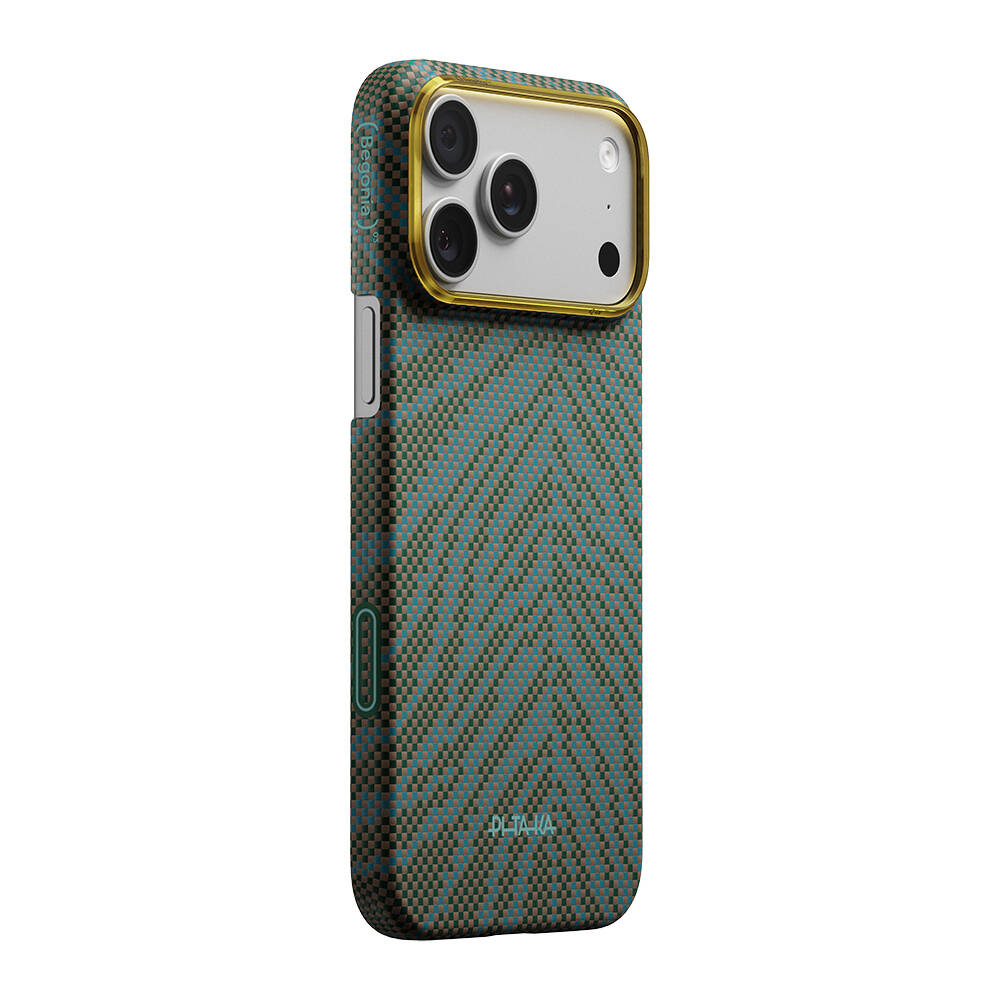 Apple iPhone 17 Pro Kılıf M-safe Şarj Özellikli Aramid Karbon Fiber Pitaka Breath of Veins Serisi Kapak - 15
