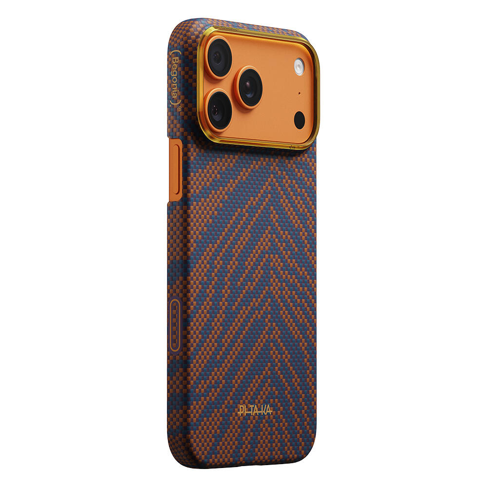 Apple iPhone 17 Pro Kılıf M-safe Şarj Özellikli Aramid Karbon Fiber Pitaka Breath of Veins Serisi Kapak - 2
