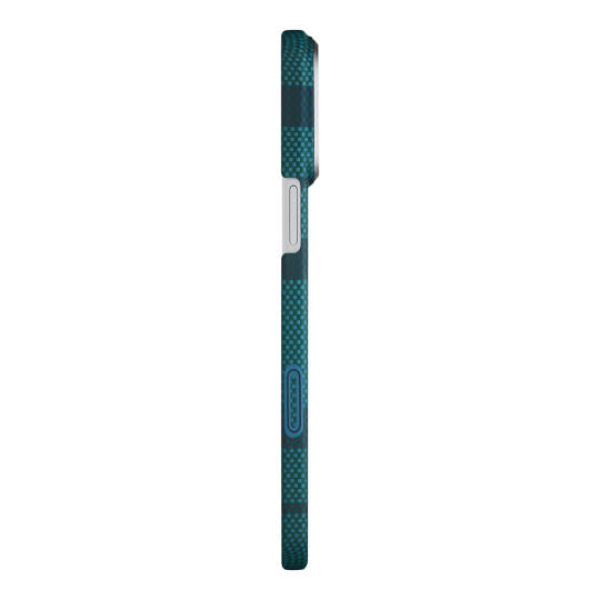 Apple iPhone 17 Pro Kılıf M-safe Şarj Özellikli Aramid Karbon Fiber Pitaka Flora in Grid Serisi Kapak - 14