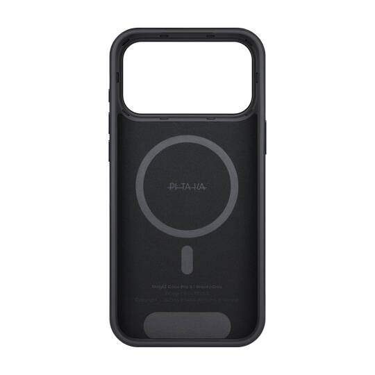 Apple iPhone 17 Pro Kılıf M-safe Şarj Özellikli Aramid Karbon Fiber Pitaka Military-Grade Classic Serisi Black-Grey Twill Kapak - 4