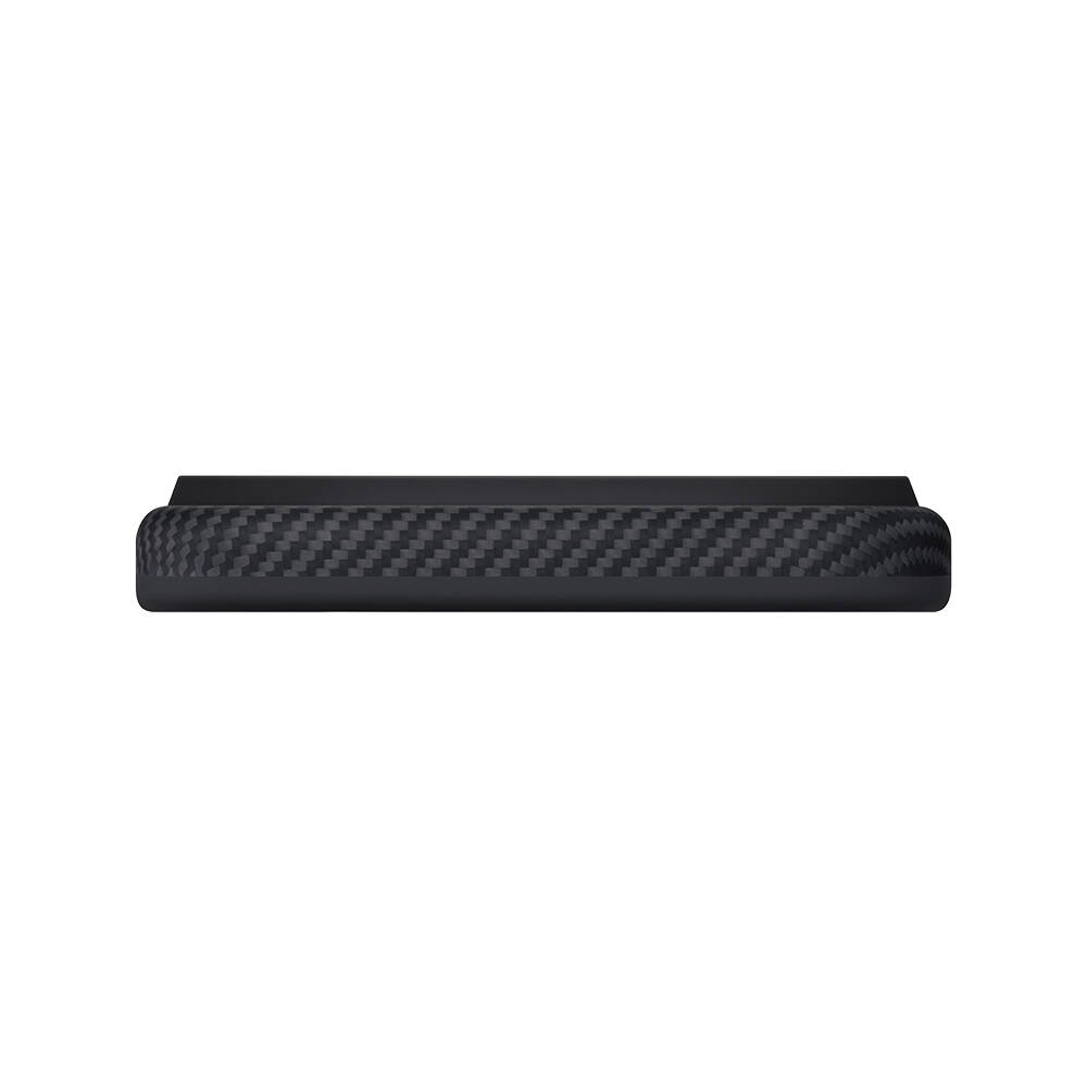 Apple iPhone 17 Pro Kılıf M-safe Şarj Özellikli Aramid Karbon Fiber Pitaka Military-Grade Classic Serisi Black-Grey Twill Kapak - 8
