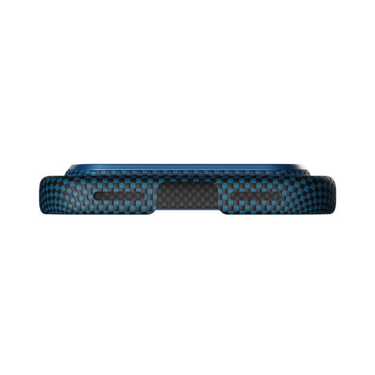 Apple iPhone 17 Pro Kılıf M-safe Şarj Özellikli Aramid Karbon Fiber Pitaka Tactile Woven Sunset-Moonrise Serisi Kapak - 16