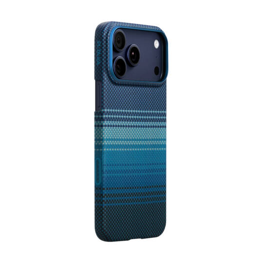 Apple iPhone 17 Pro Kılıf M-safe Şarj Özellikli Aramid Karbon Fiber Pitaka Tactile Woven Sunset-Moonrise Serisi Kapak
