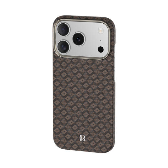 Apple iPhone 17 Pro Kılıf M-Safe Şarj Özellikli Benks ArmorAir ArmorGrid Serisi Kevlar Karbon Kapak - 9
