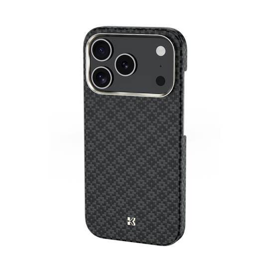 Apple iPhone 17 Pro Kılıf M-Safe Şarj Özellikli Benks ArmorAir ArmorGrid Serisi Kevlar Karbon Kapak - 10