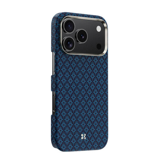 Apple iPhone 17 Pro Kılıf M-Safe Şarj Özellikli Benks ArmorAir ArmorGrid Serisi Kevlar Karbon Kapak - 12