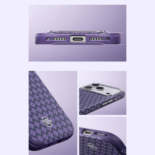 Apple iPhone 17 Pro Kılıf M-Safe Şarj Özellikli Benks ArmorPro ArmorEdge X9 Serisi Kevlar Karbon Kapak - 13