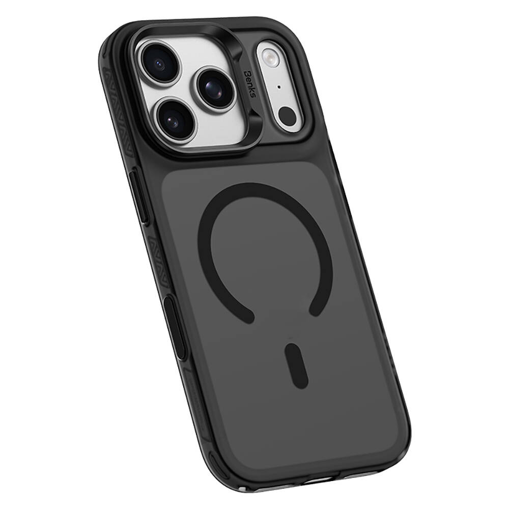 Apple iPhone 17 Pro Kılıf M-Safe Şarj Özellikli Benks C-Magnet Lucid Armor Kapak - 7