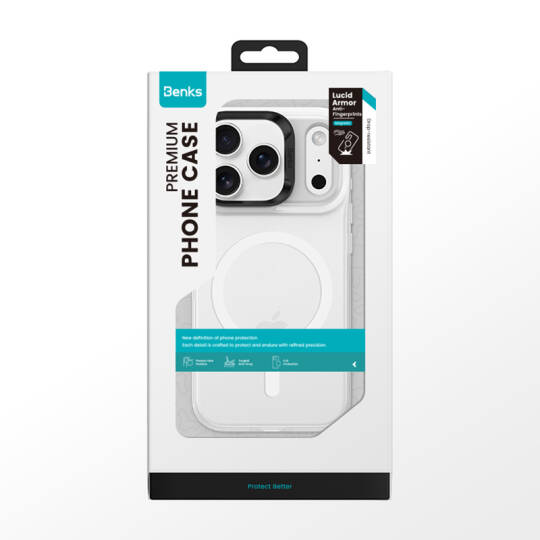 Apple iPhone 17 Pro Kılıf M-Safe Şarj Özellikli Benks C-Magnet Lucid Armor Kapak - 22