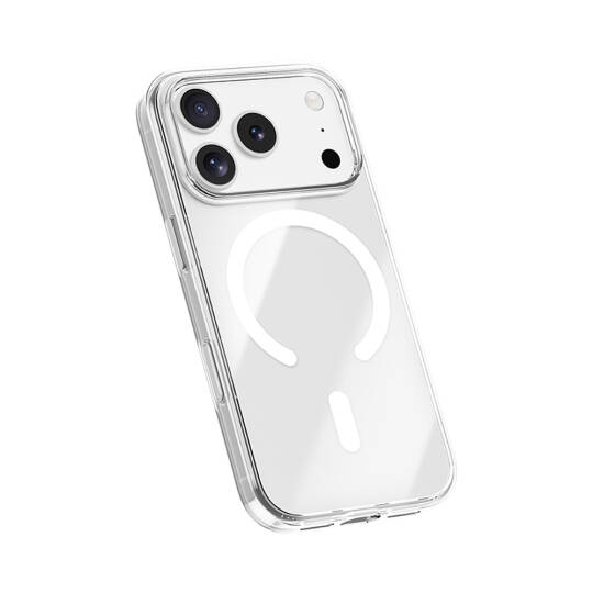 Apple iPhone 17 Pro Kılıf M-safe Şarj Özellikli Benks Crystal Serisi Şeffaf Kapak - 5