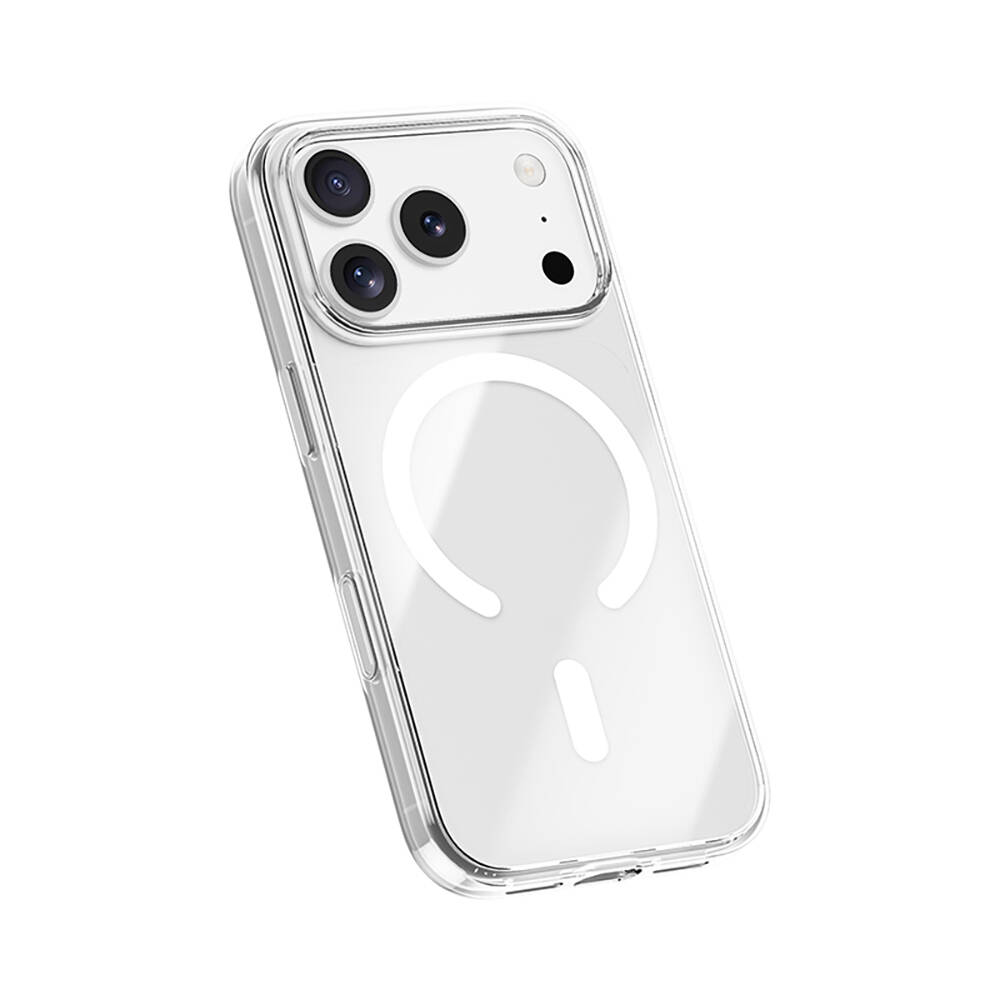 Apple iPhone 17 Pro Kılıf M-safe Şarj Özellikli Benks Crystal Serisi Şeffaf Kapak - 5