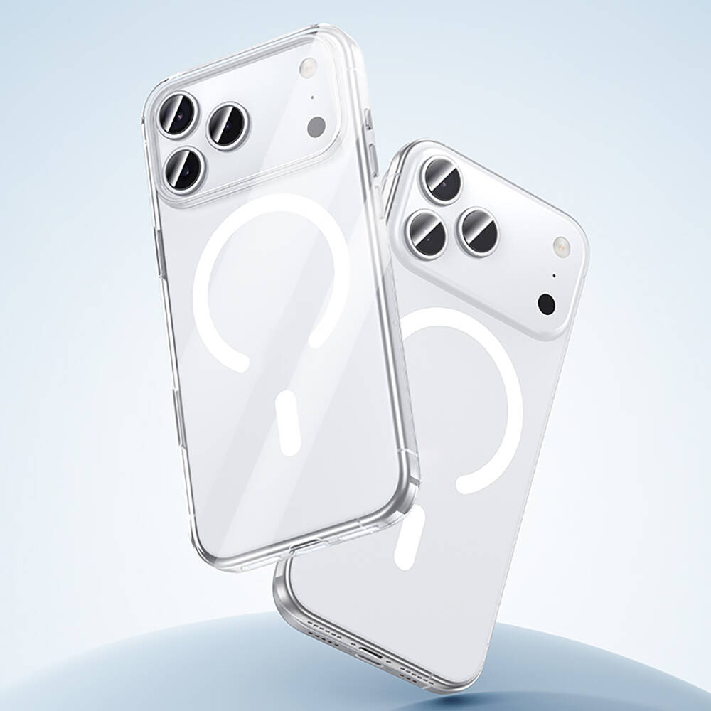 Apple iPhone 17 Pro Kılıf M-safe Şarj Özellikli Benks Crystal Serisi Şeffaf Kapak - 6