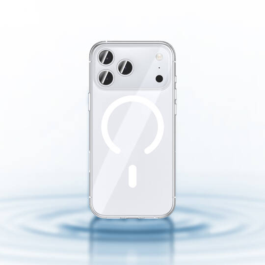 Apple iPhone 17 Pro Kılıf M-safe Şarj Özellikli Benks Crystal Serisi Şeffaf Kapak - 7