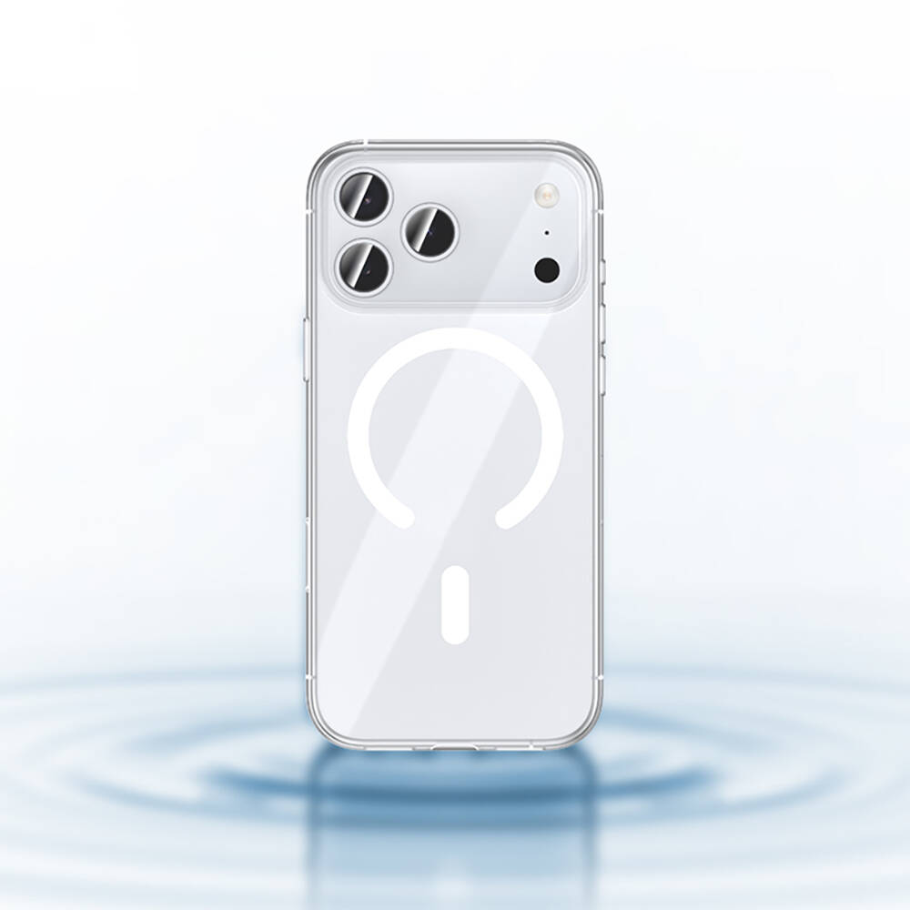 Apple iPhone 17 Pro Kılıf M-safe Şarj Özellikli Benks Crystal Serisi Şeffaf Kapak - 7