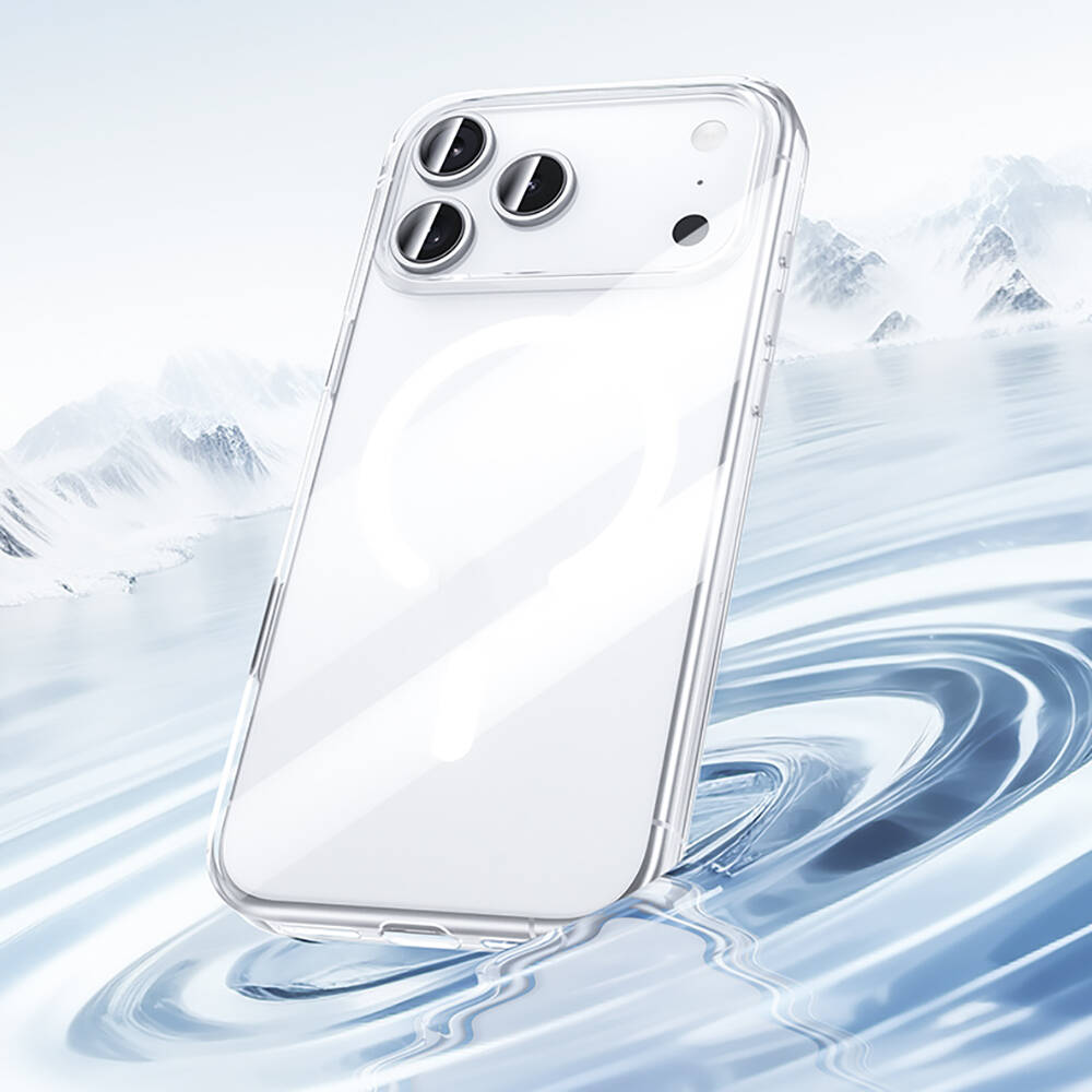 Apple iPhone 17 Pro Kılıf M-safe Şarj Özellikli Benks Crystal Serisi Şeffaf Kapak - 8