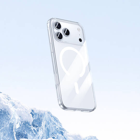 Apple iPhone 17 Pro Kılıf M-safe Şarj Özellikli Benks Crystal Serisi Şeffaf Kapak - 9