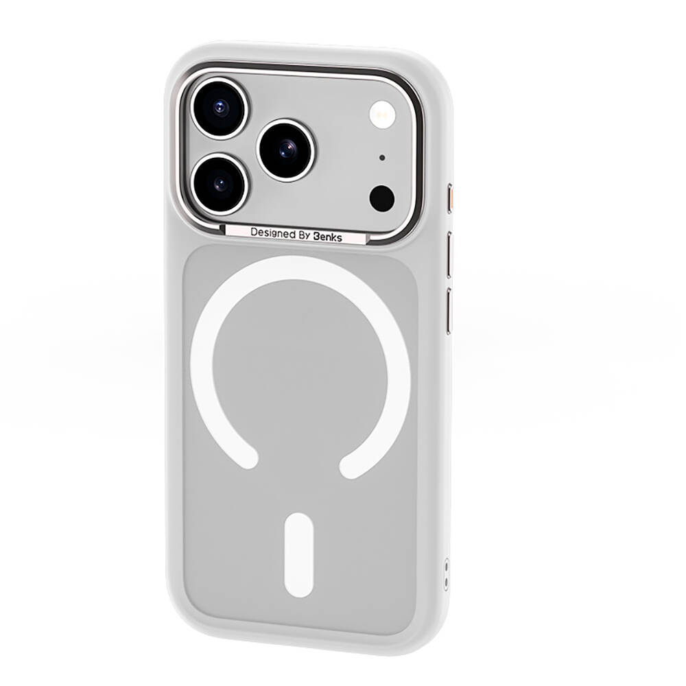 Apple iPhone 17 Pro Kılıf M-Safe Şarj Özellikli Benks Mist C-Magnet Kapak - 11