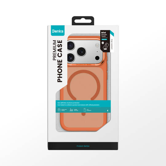 Apple iPhone 17 Pro Kılıf M-Safe Şarj Özellikli Benks Mist C-Magnet Kapak - 16