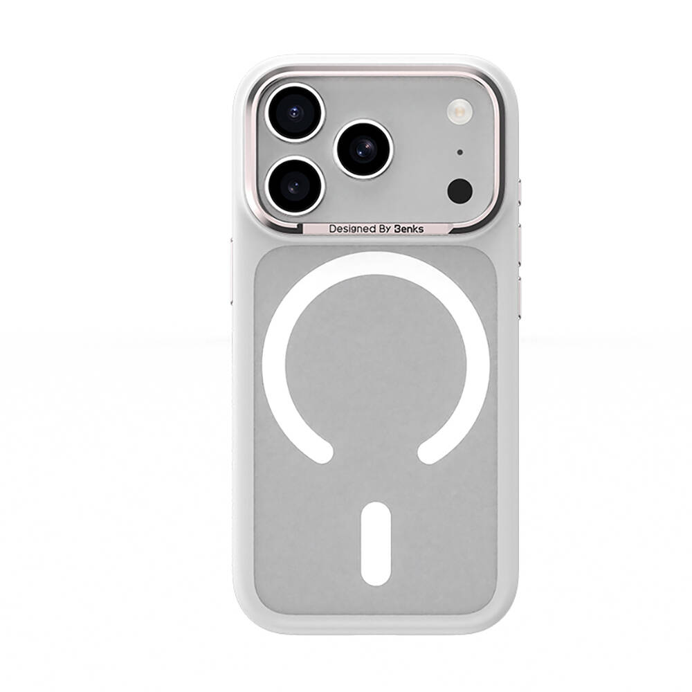 Apple iPhone 17 Pro Kılıf M-Safe Şarj Özellikli Benks Mist C-Magnet Kapak - 4