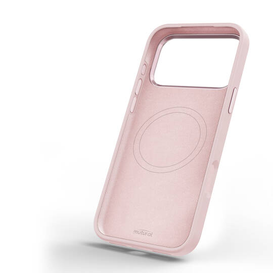 Apple iPhone 17 Pro Kılıf M-safe Şarj Özellikli Çiçek Tasarımlı Mutural Flower Serisi Kapak - 23