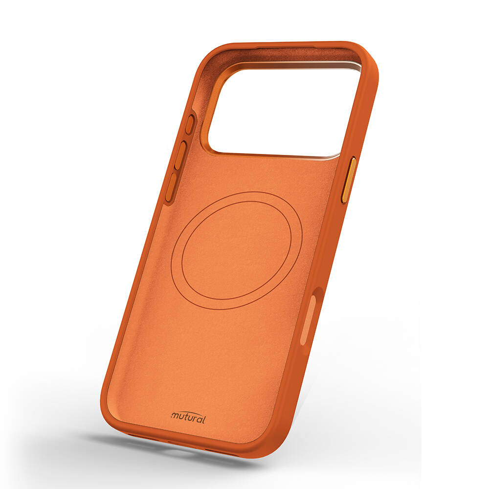 Apple iPhone 17 Pro Kılıf M-safe Şarj Özellikli Çiçek Tasarımlı Mutural Flower Serisi Kapak - 3