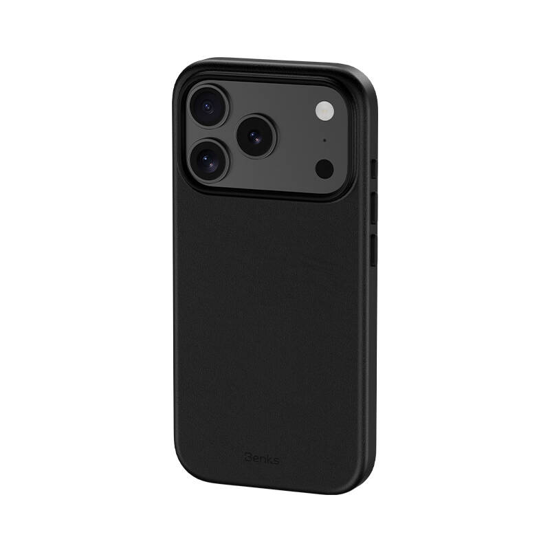 Apple iPhone 17 Pro Kılıf M-safe Şarj Özellikli Çizilmeye Dayanıklı Benks VitaPro Serisi PU Deri Kapak - 7