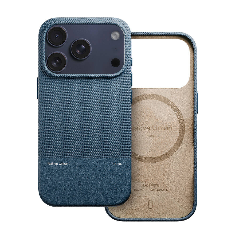 Apple iPhone 17 Pro Kılıf M-safe Şarj Özellikli Deri Dokulu Native Union RE Classic Serisi Kapak - 31