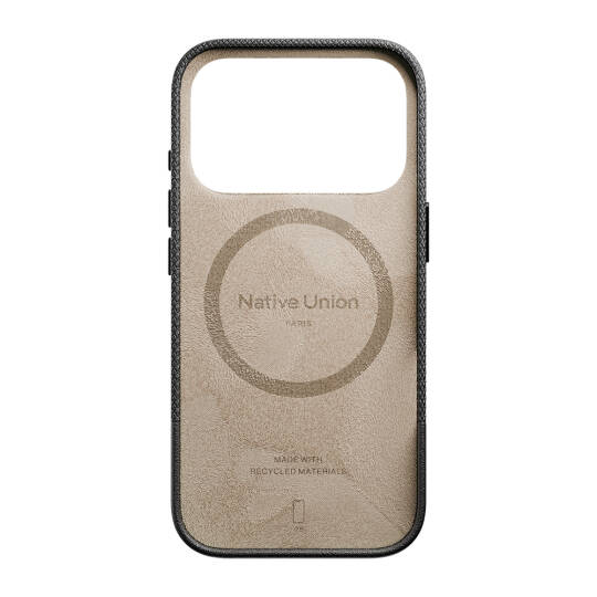 Apple iPhone 17 Pro Kılıf M-safe Şarj Özellikli Deri Dokulu Native Union RE Classic Serisi Kapak - 7