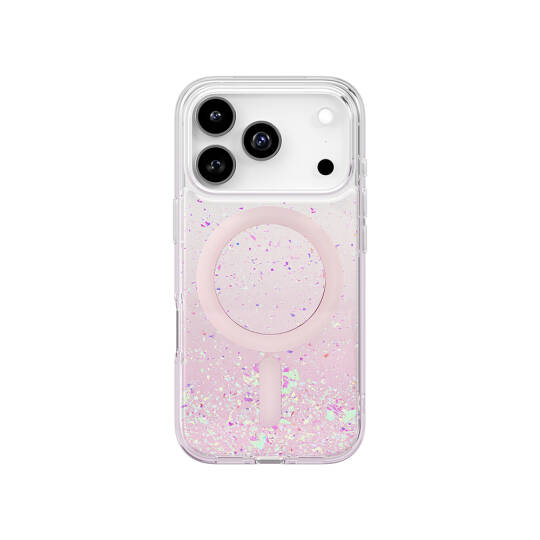 Apple iPhone 17 Pro Kılıf M-safe Şarj Özellikli Hologram Parçalı Coehl Rosara Kapak - 2