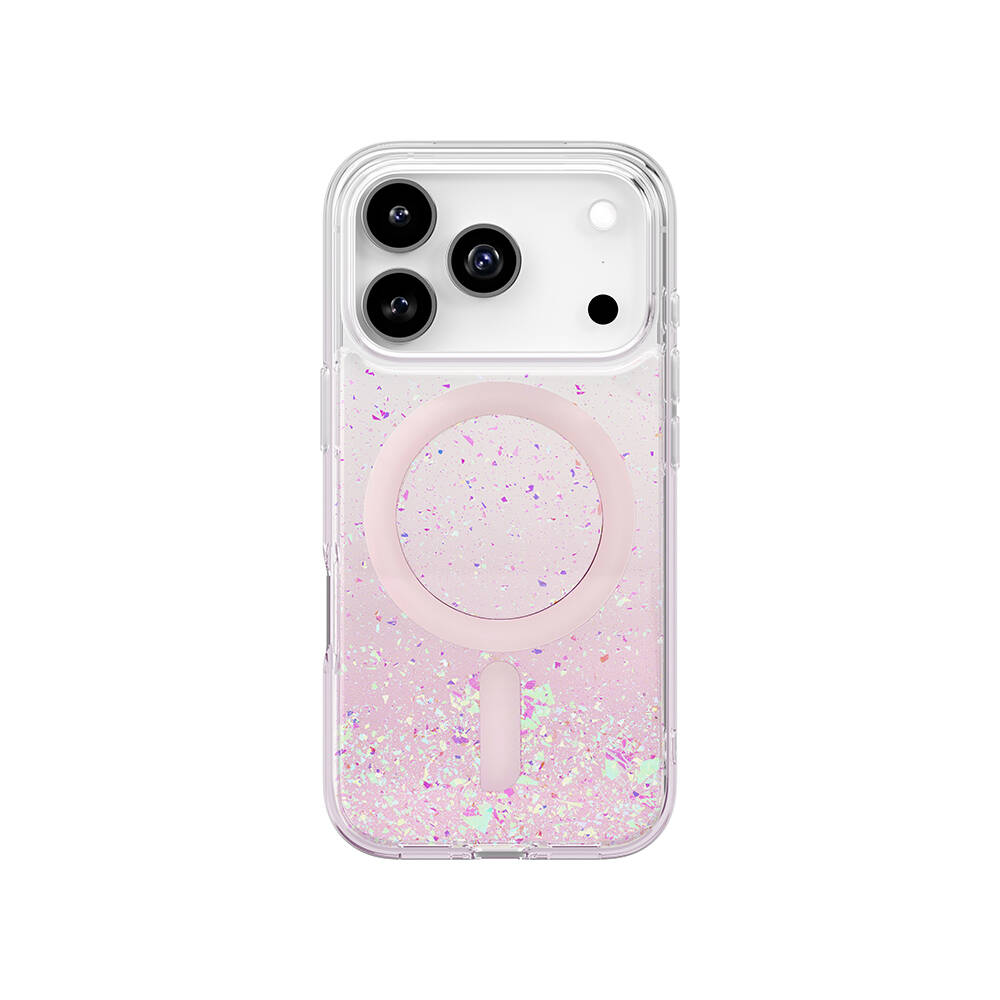 Apple iPhone 17 Pro Kılıf M-safe Şarj Özellikli Hologram Parçalı Coehl Rosara Kapak - 1