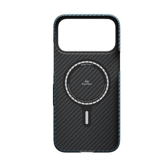 Apple iPhone 17 Pro Kılıf M-Safe Şarj Özellikli Kamera Kontrol Butonlu Aramid Karbon Fiber Pitaka Ultra-Slim Kapak - 4