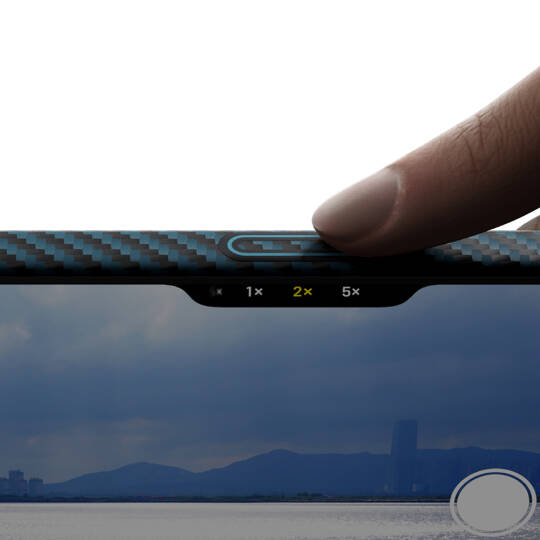 Apple iPhone 17 Pro Kılıf M-Safe Şarj Özellikli Kamera Kontrol Butonlu Aramid Karbon Fiber Pitaka Ultra-Slim Kapak - 5