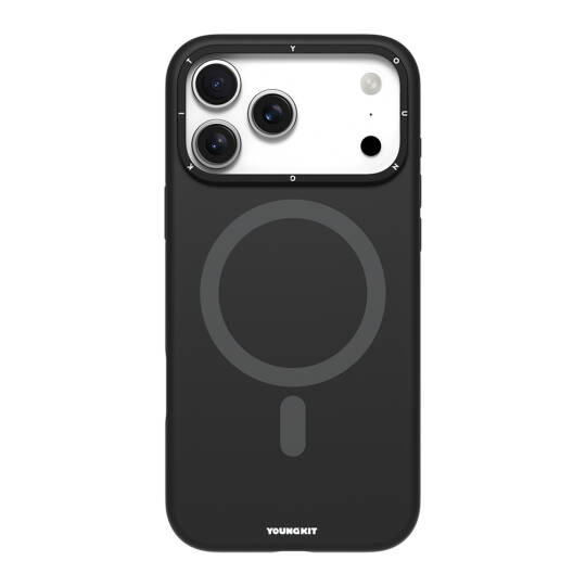 Apple iPhone 17 Pro Kılıf M-Safe Şarj Özellikli Kamera Standlı Youngkit Gel Cream Serisi Kapak - 3