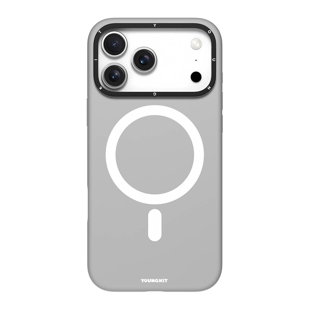 Apple iPhone 17 Pro Kılıf M-Safe Şarj Özellikli Kamera Standlı Youngkit Gel Cream Serisi Kapak - 2