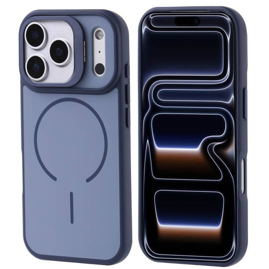 Apple iPhone 17 Pro Kılıf M-safe Şarj Özellikli Kamera Standlı Zore Notron Kapak - 2