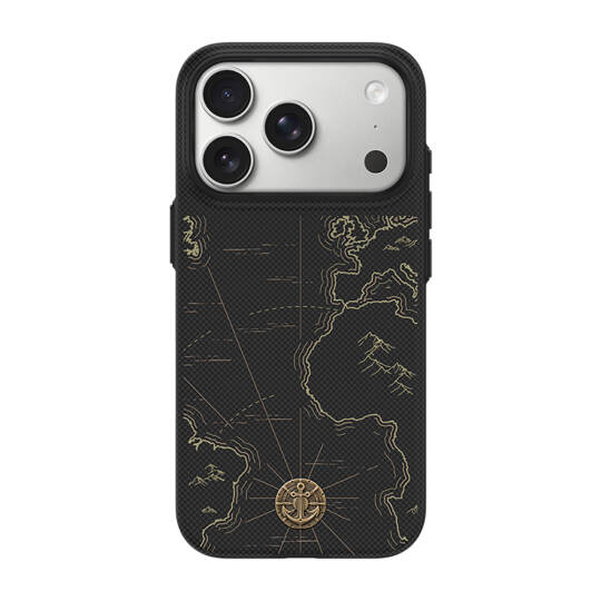 Apple iPhone 17 Pro Kılıf M-safe Şarj Özellikli Karbon Fiber Tasarımlı Benks ArmorEdge Air Navigator Kevlar Kapak - 1