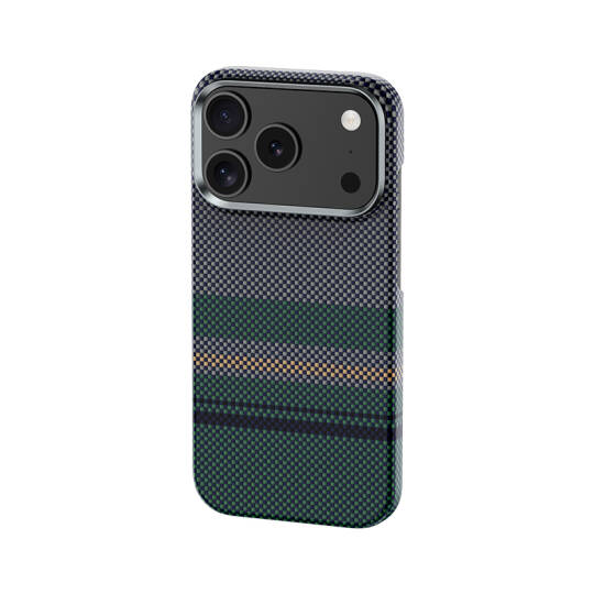 Apple iPhone 17 Pro Kılıf M-safe Şarj Özellikli Karbon Fiber Tasarımlı Benks Aurora ArmorAir Kevlar Kapak - 4
