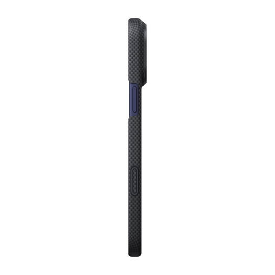 Apple iPhone 17 Pro Kılıf M-safe Şarj Özellikli Lumintex Teknolojili Fosforlu Aramid Karbon Fiber Pitaka Tactile Woven Aries Serisi Kapak - 2