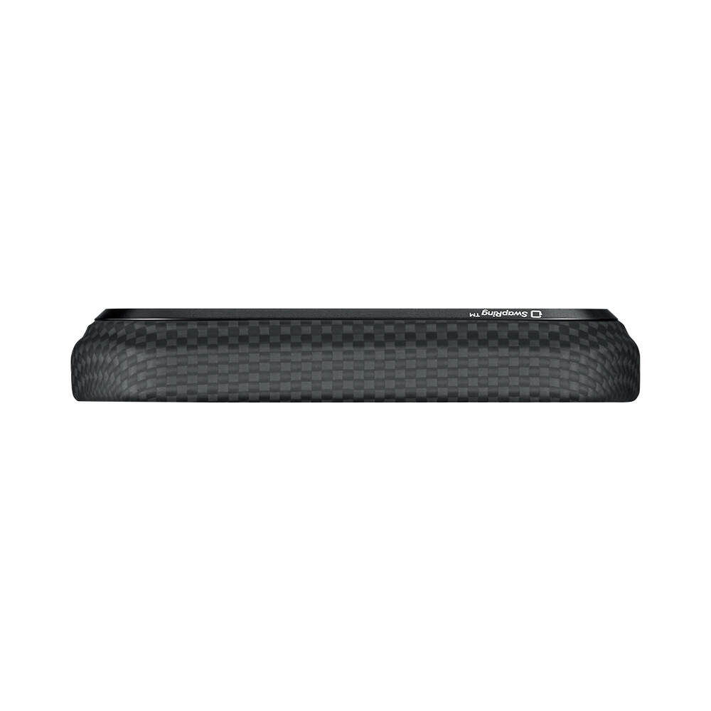 Apple iPhone 17 Pro Kılıf M-safe Şarj Özellikli Lumintex Teknolojili Fosforlu Aramid Karbon Fiber Pitaka Tactile Woven Aries Serisi Kapak - 5
