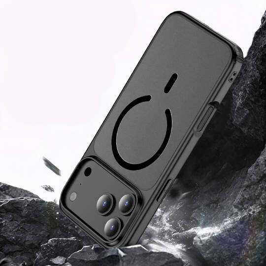 Apple iPhone 17 Pro Kılıf M-safe Şarj Özellikli Mat Arka Yüzey Wlons Lola Kapak - 4