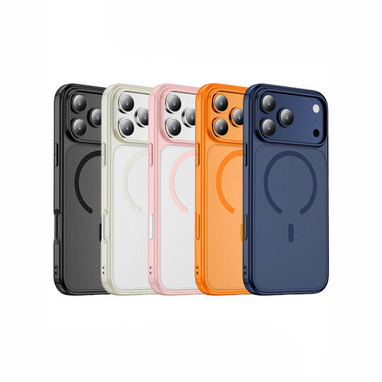 Apple iPhone 17 Pro Kılıf M-safe Şarj Özellikli Mat Arka Yüzey Wlons Lola Kapak - 14