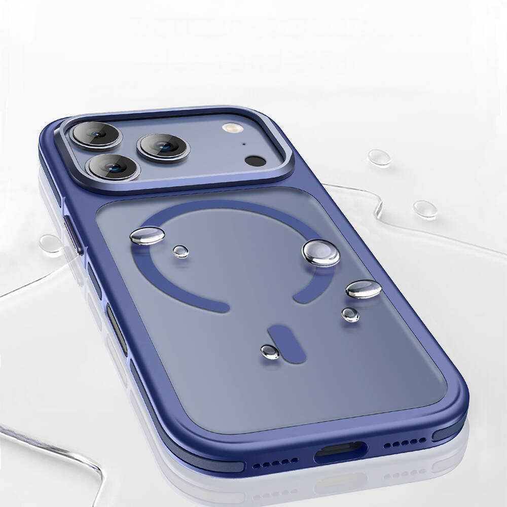 Apple iPhone 17 Pro Kılıf M-safe Şarj Özellikli Mat Görünümlü Wlons Vevo Kapak - 13