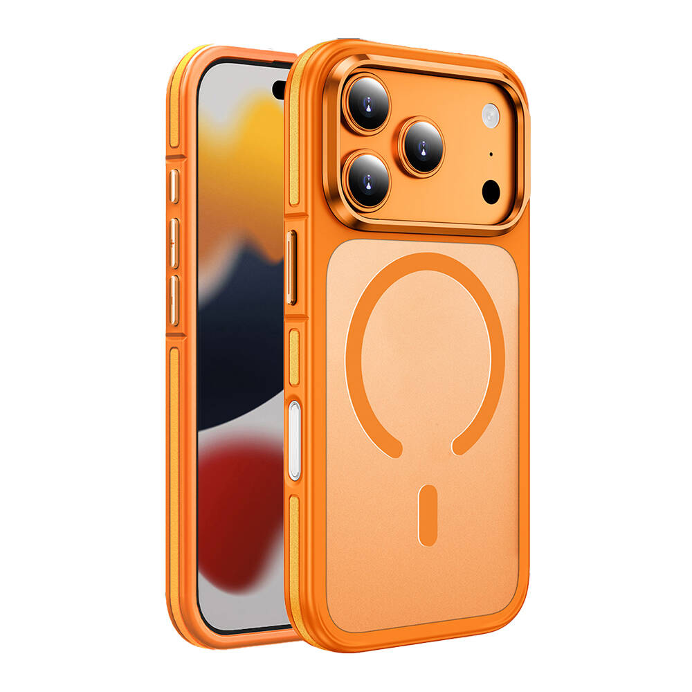 Apple iPhone 17 Pro Kılıf M-safe Şarj Özellikli Mat Görünümlü Wlons Vevo Kapak - 3