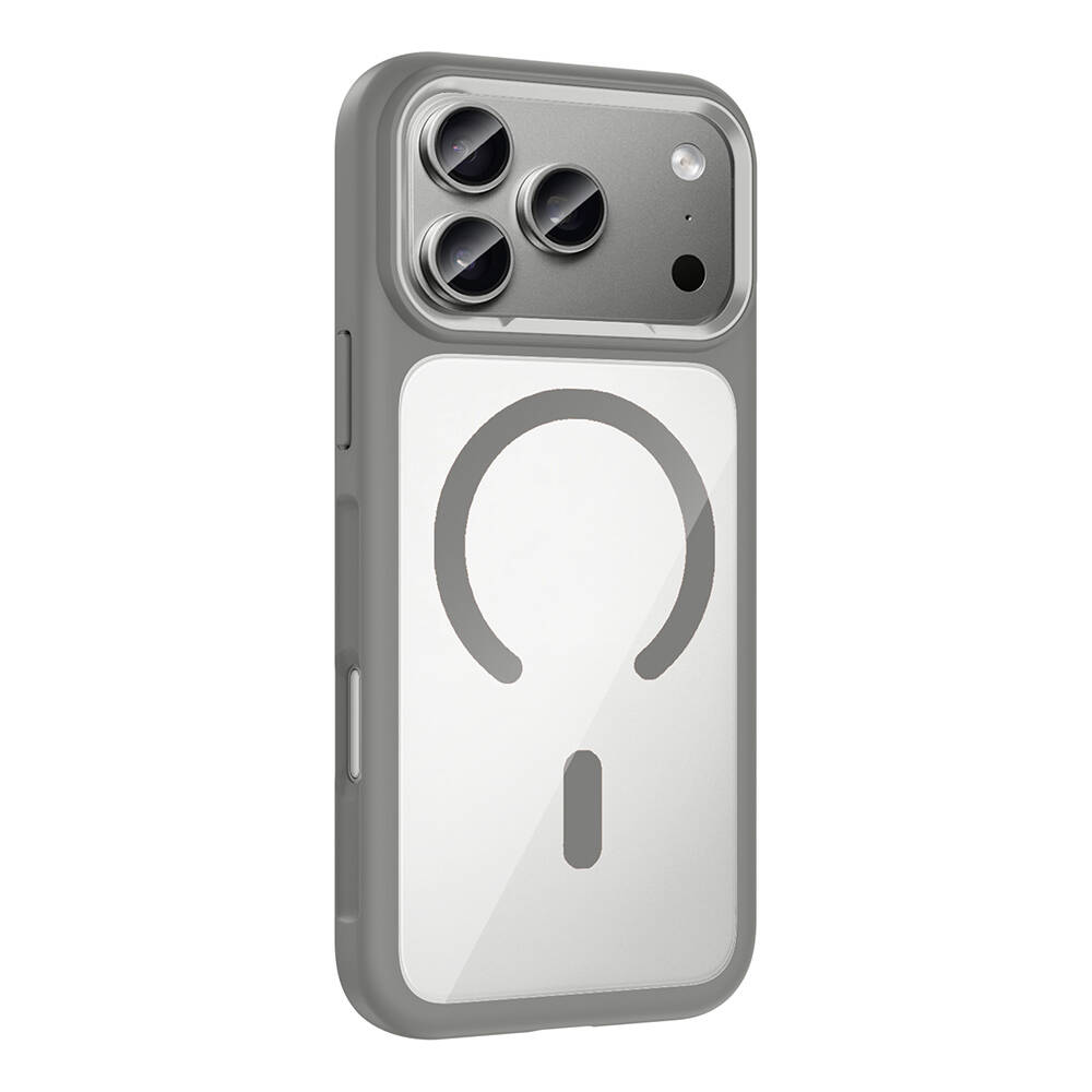 Apple iPhone 17 Pro Kılıf M-Safe Şarj Özellikli Metal Kamera Çerçeveli Zore Tiko Kapak - 9