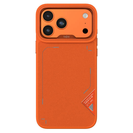 Apple iPhone 17 Pro Kılıf M-safe Şarj Özellikli O-Ring Metal Kamera Çerçeveli Kajsa Matrix Collection Kapak - 5