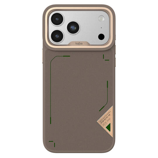 Apple iPhone 17 Pro Kılıf M-safe Şarj Özellikli O-Ring Metal Kamera Çerçeveli Kajsa Matrix Collection Kapak - 3