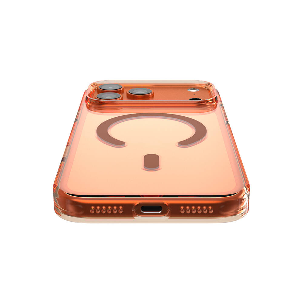 Apple iPhone 17 Pro Kılıf M-safe Şarj Özellikli O-Ring Şeffaf Kajsa Trans Shield Serisi Kapak - 12