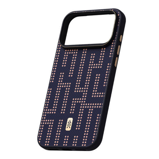 Apple iPhone 17 Pro Kılıf M-safe Şarj Özellikli Raptic Aramid Dual Grid Serisi Karbon Kapak - 14