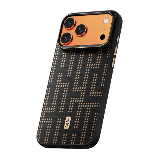 Apple iPhone 17 Pro Kılıf M-safe Şarj Özellikli Raptic Aramid Dual Grid Serisi Karbon Kapak - 3