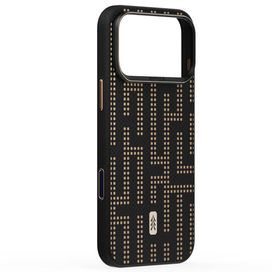 Apple iPhone 17 Pro Kılıf M-safe Şarj Özellikli Raptic Aramid Dual Grid Serisi Karbon Kapak - 8